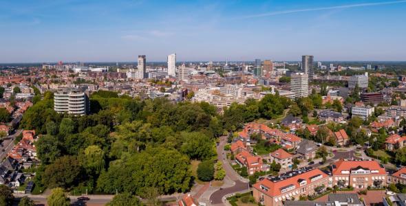 Foto van Eindhoven vanuit de lucht